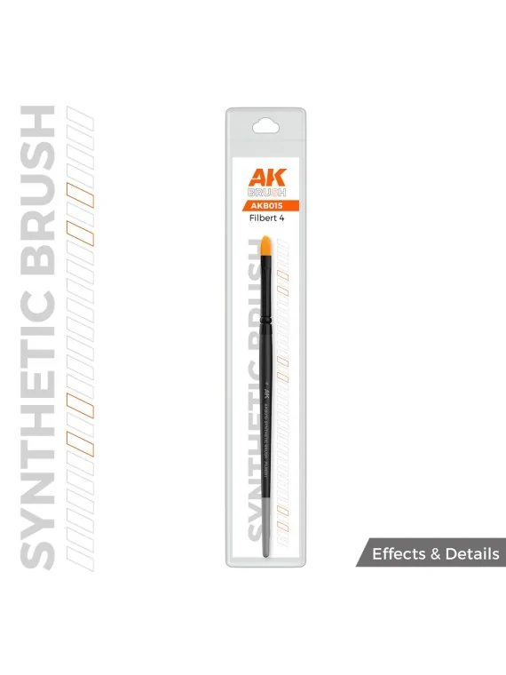 Compra AK Synthetic Brush: Filbert 4 (AKB015) de AK Interactive al mej