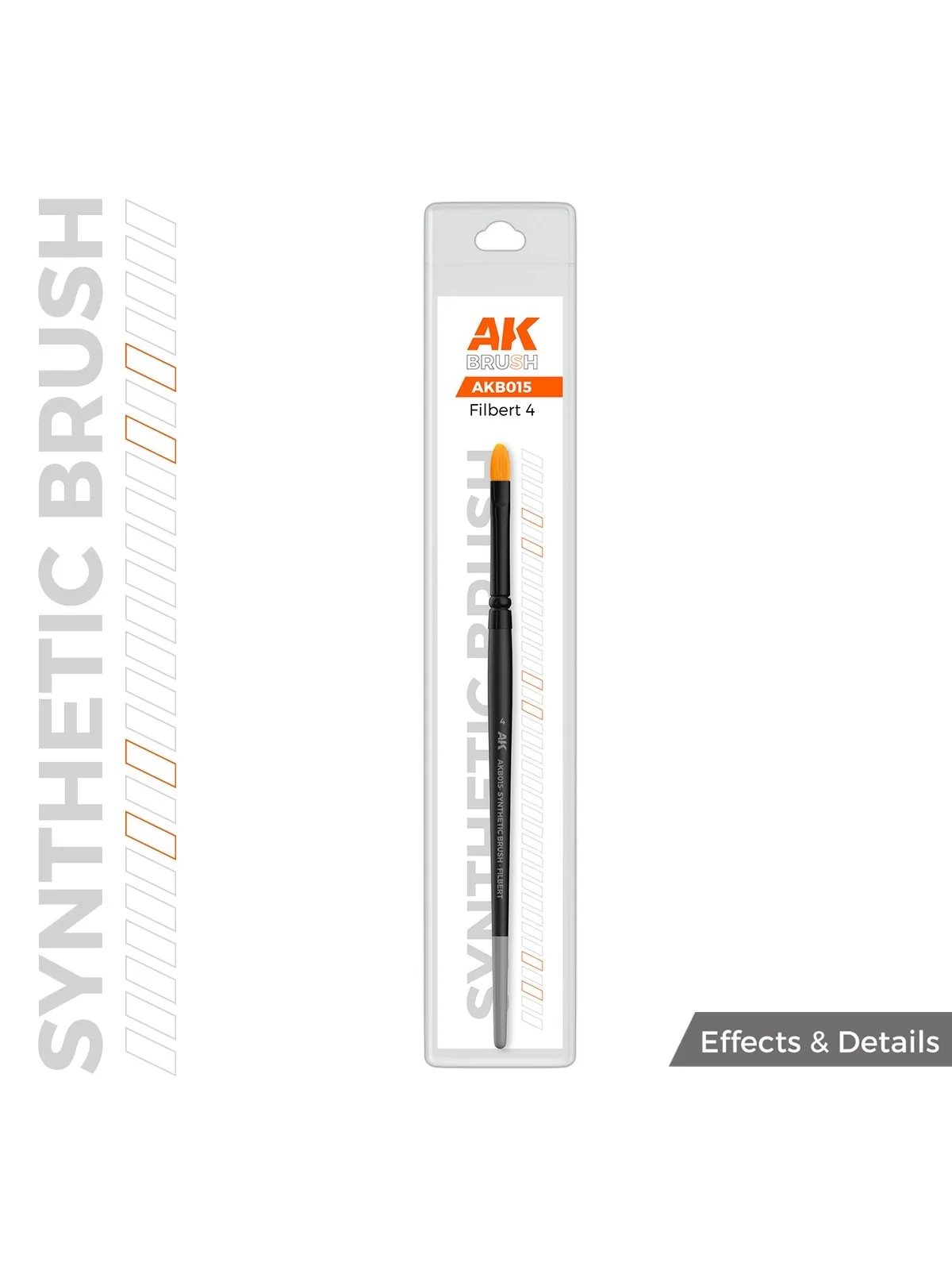Compra AK Synthetic Brush: Filbert 4 (AKB015) de AK Interactive al mej