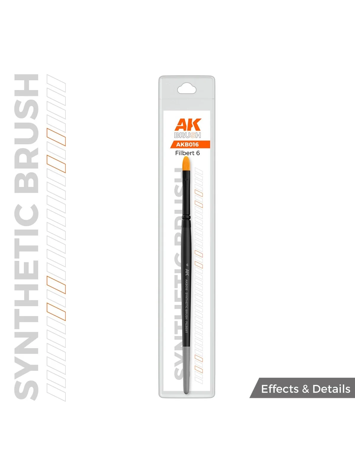 Compra AK Synthetic Brush: Filbert 6 (AKB016) de AK Interactive al mej