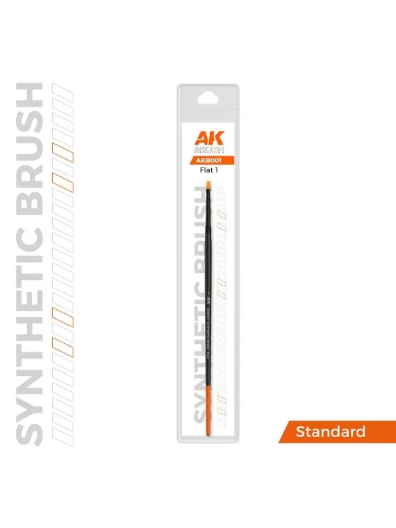 Compra AK Synthetic Brush: Flat 1 (AKB001) de AK Interactive al mejor 