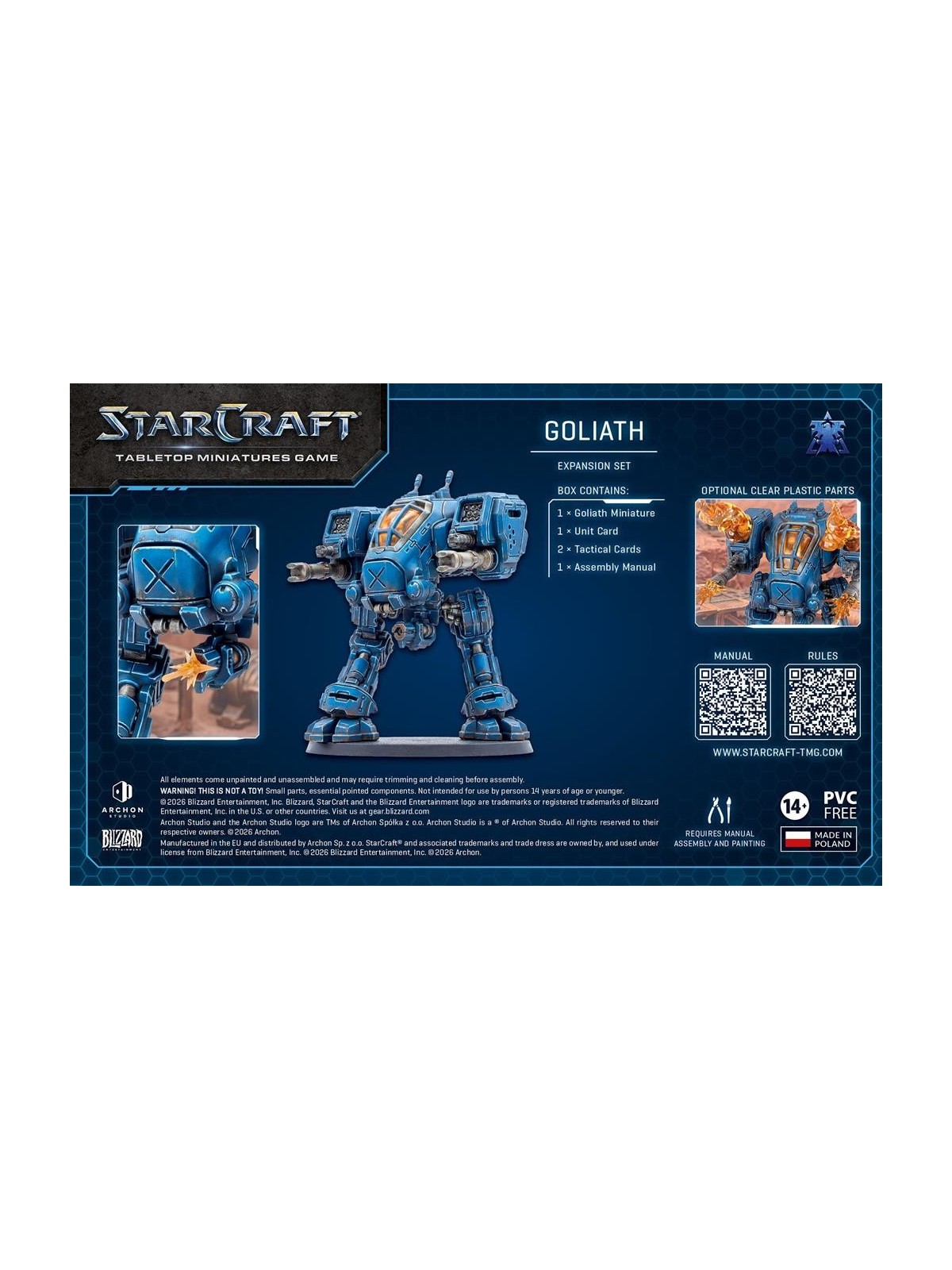 StarCraft The Miniatures Game: Goliath – Terran – Expansion (Ingles)
