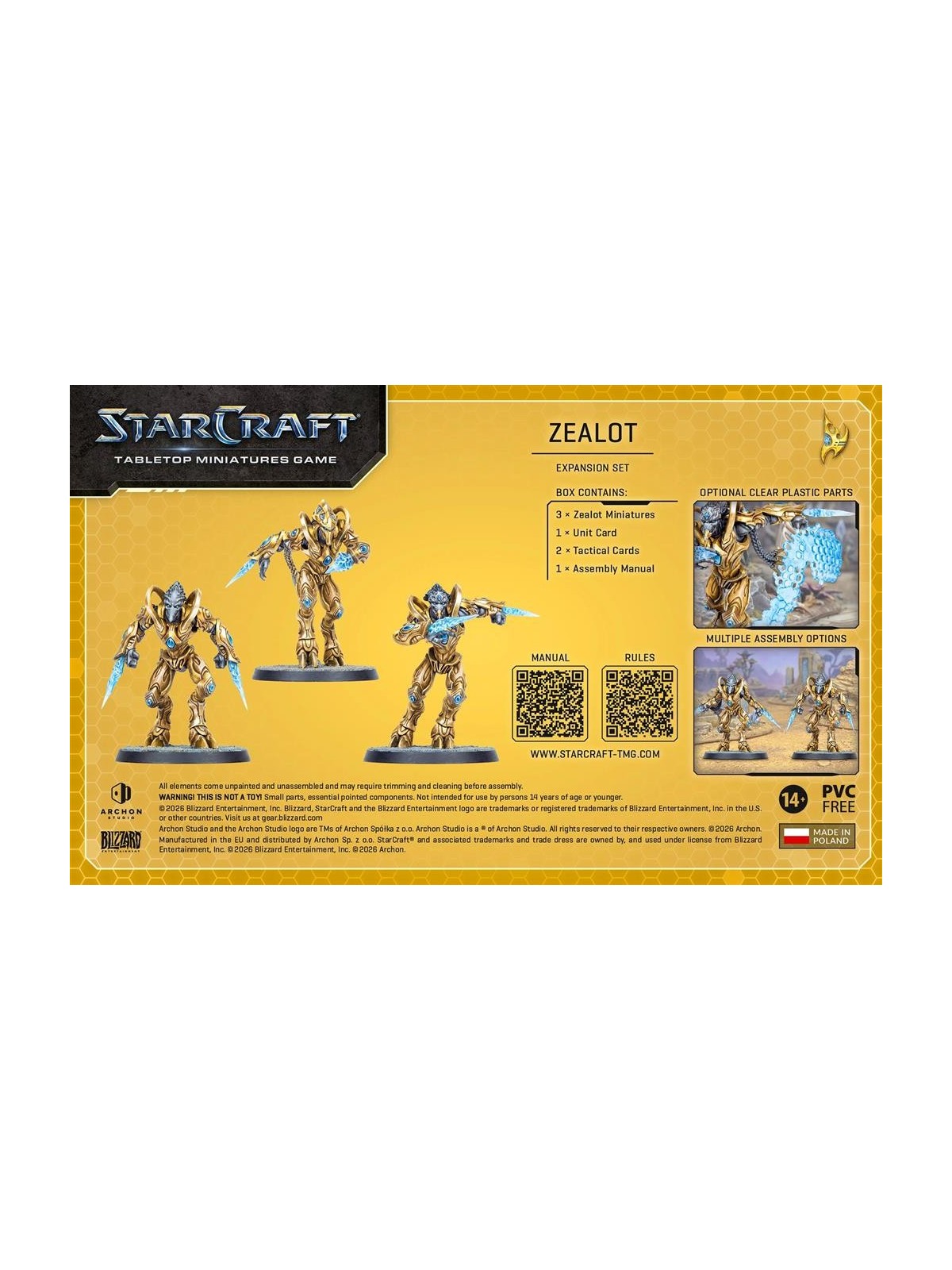 StarCraft The Miniatures Game: Zealot – Protoss – Expansion (Ingles)