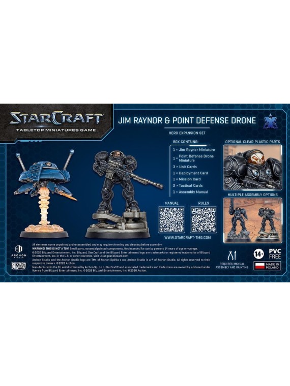StarCraft The Miniatures Game: Jym Rainor – Terran – Hero Expansion (Ingles)