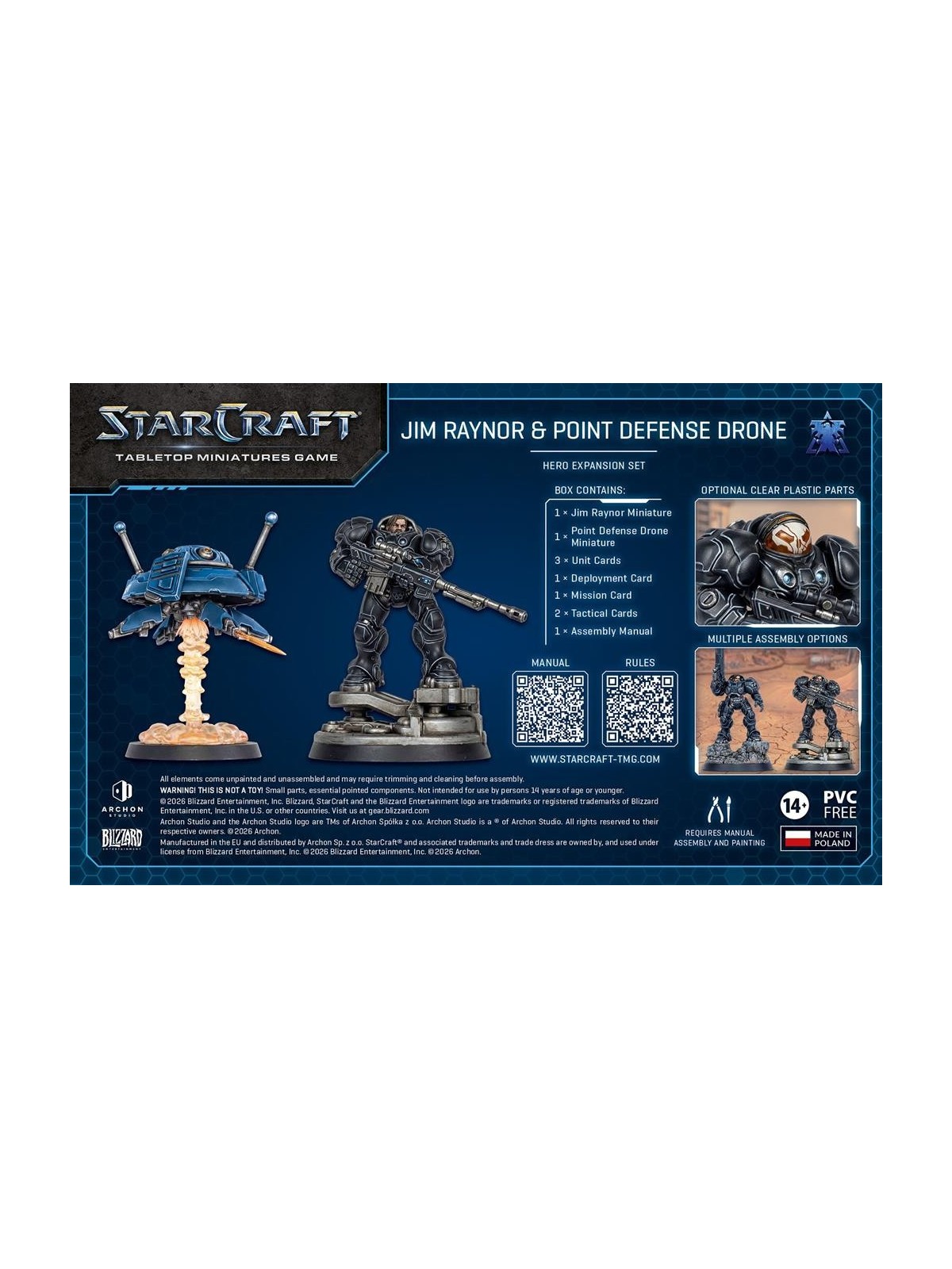 StarCraft The Miniatures Game: Jym Rainor – Terran – Hero Expansion (Ingles)