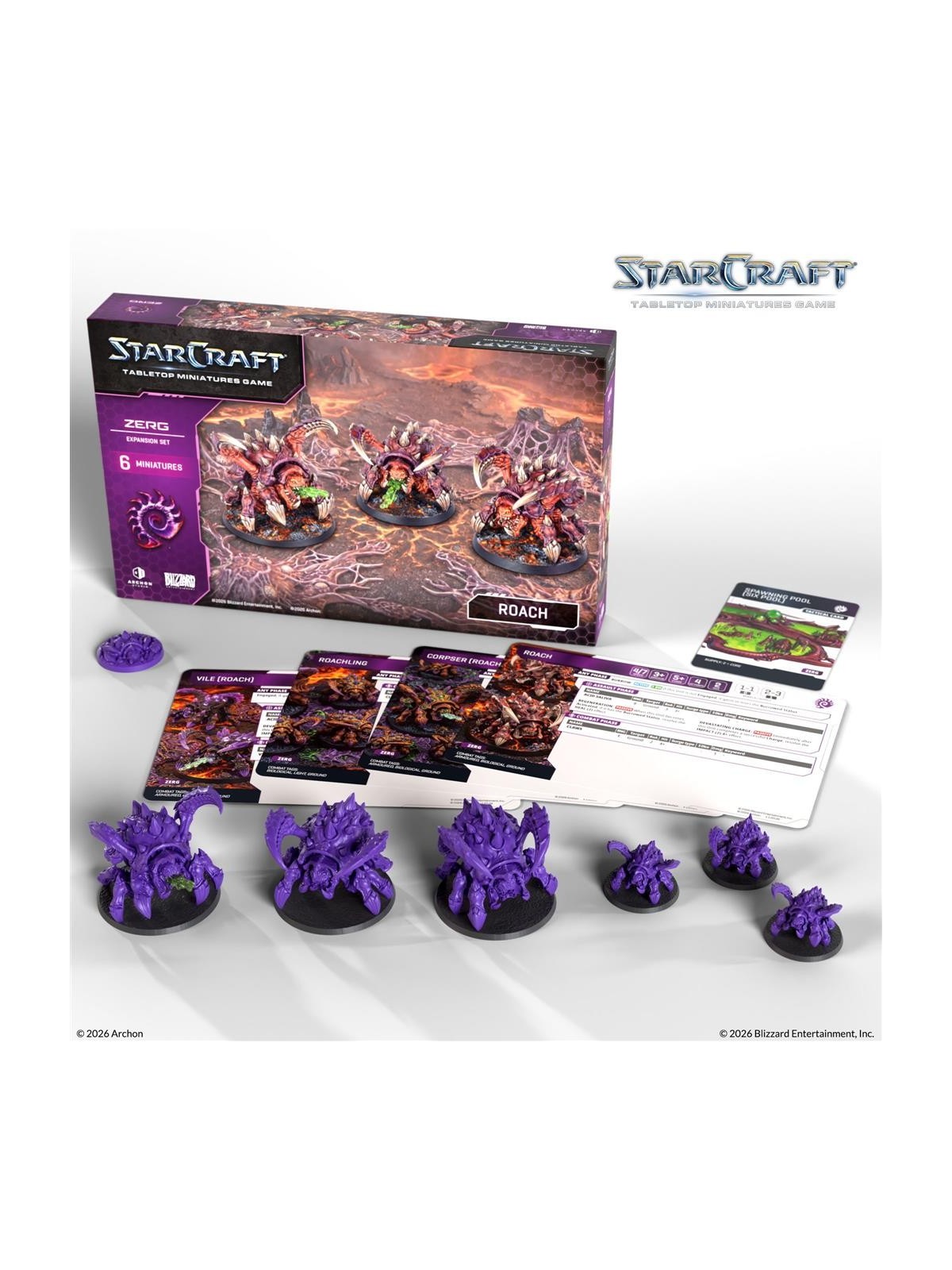 StarCraft The Miniatures Game: Roach – Zerg – Expansion (Ingles)