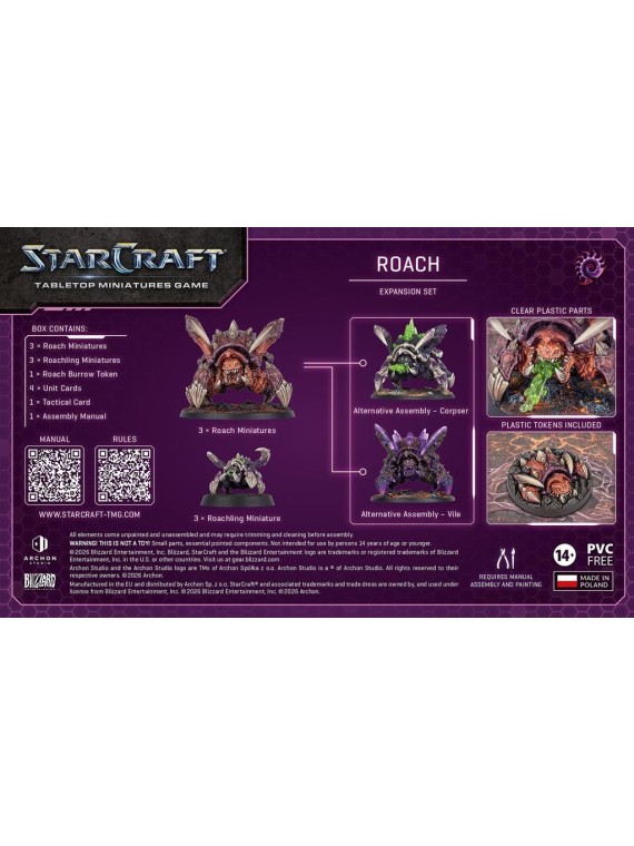 StarCraft The Miniatures Game: Roach – Zerg – Expansion (Ingles)