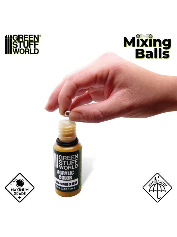 Compra Bolas Mezcladoras Pintura 6,35mm (Green Stuff World) de Green S