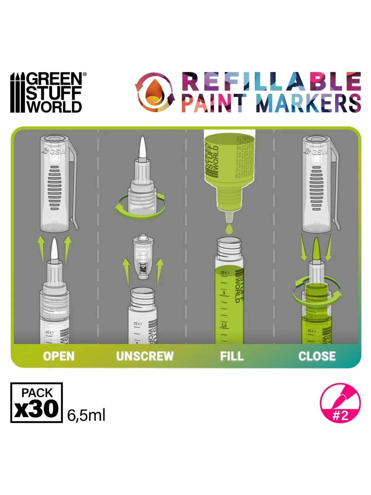 Compra Rotuladores Recargable x1 (Green Stuff World) de Green Stuff Wo