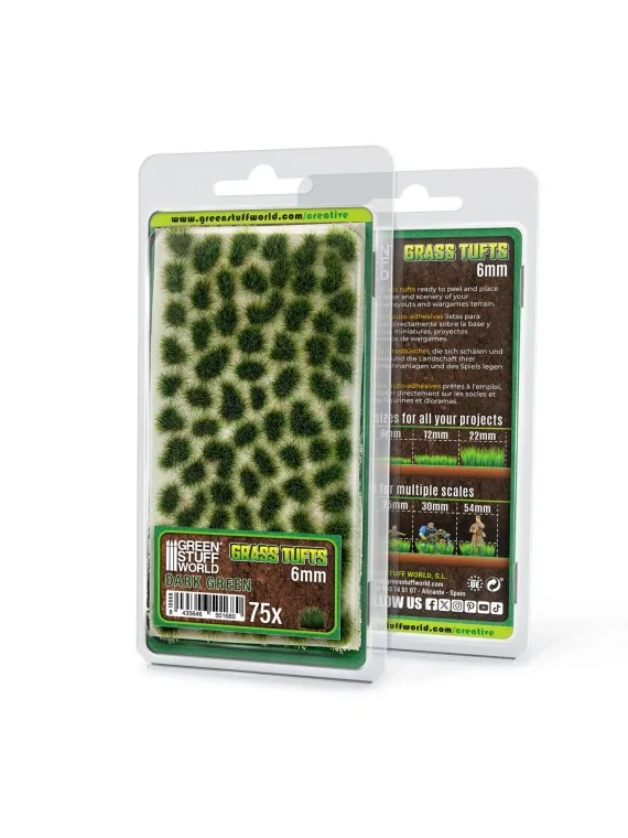 Compra Matas Cesped: Tufts 6 mm Verde Oscuro (Green Stuff World) de Gr