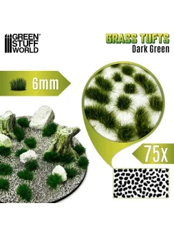 Compra Matas Cesped: Tufts 6 mm Verde Oscuro (Green Stuff World) de Gr