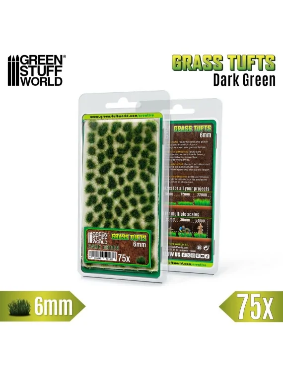 Compra Matas Cesped: Tufts 6 mm Verde Oscuro (Green Stuff World) de Gr