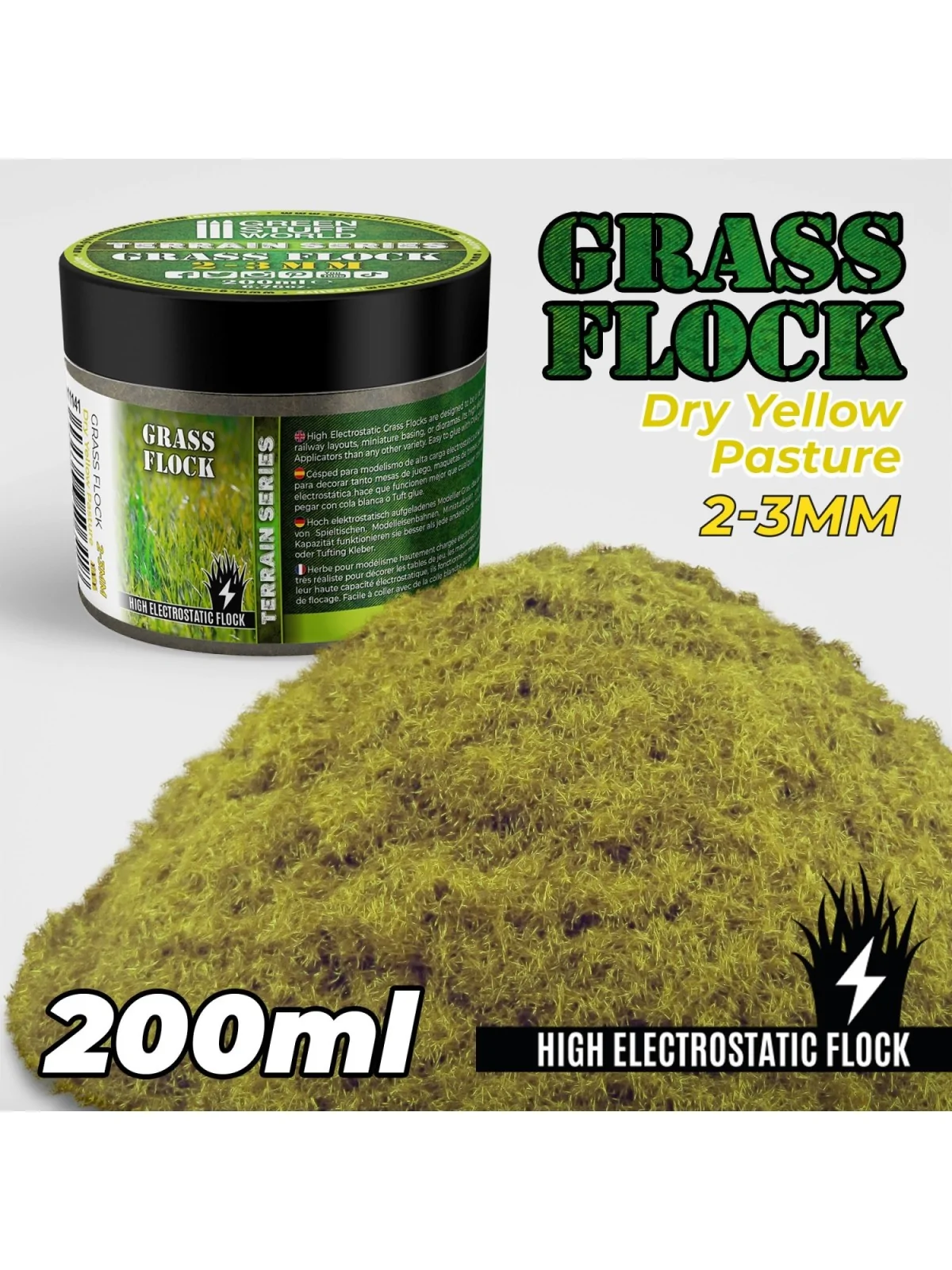 Compra Cesped Electrostatico 2-3mm: Dry Yellow Pasture 200ml de Green 
