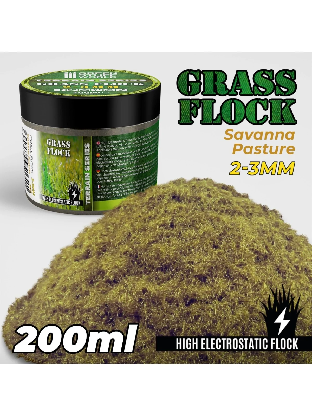 Compra Cesped Electrostatico 2-3mm: Savanna Pasture 200ml (Green Stuff