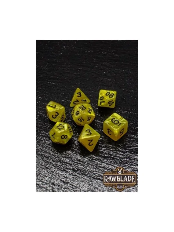 Rawblade Marble Set Dados Yellow