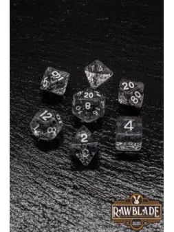 Rawblade Transparent Clear Dice Set