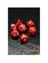 Rawblade Marble Red Dice Set