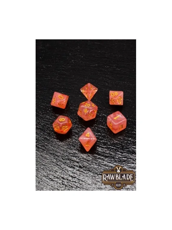 Rawblade Gemstone Agate Dice Set