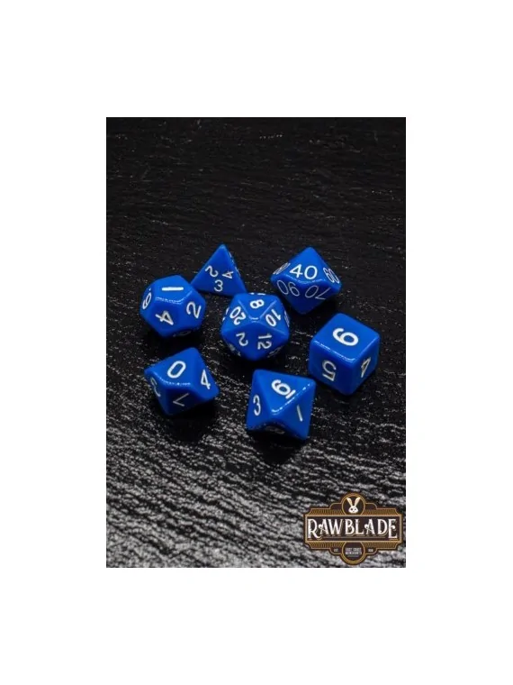 Rawblade Opaque Blue Dice Set
