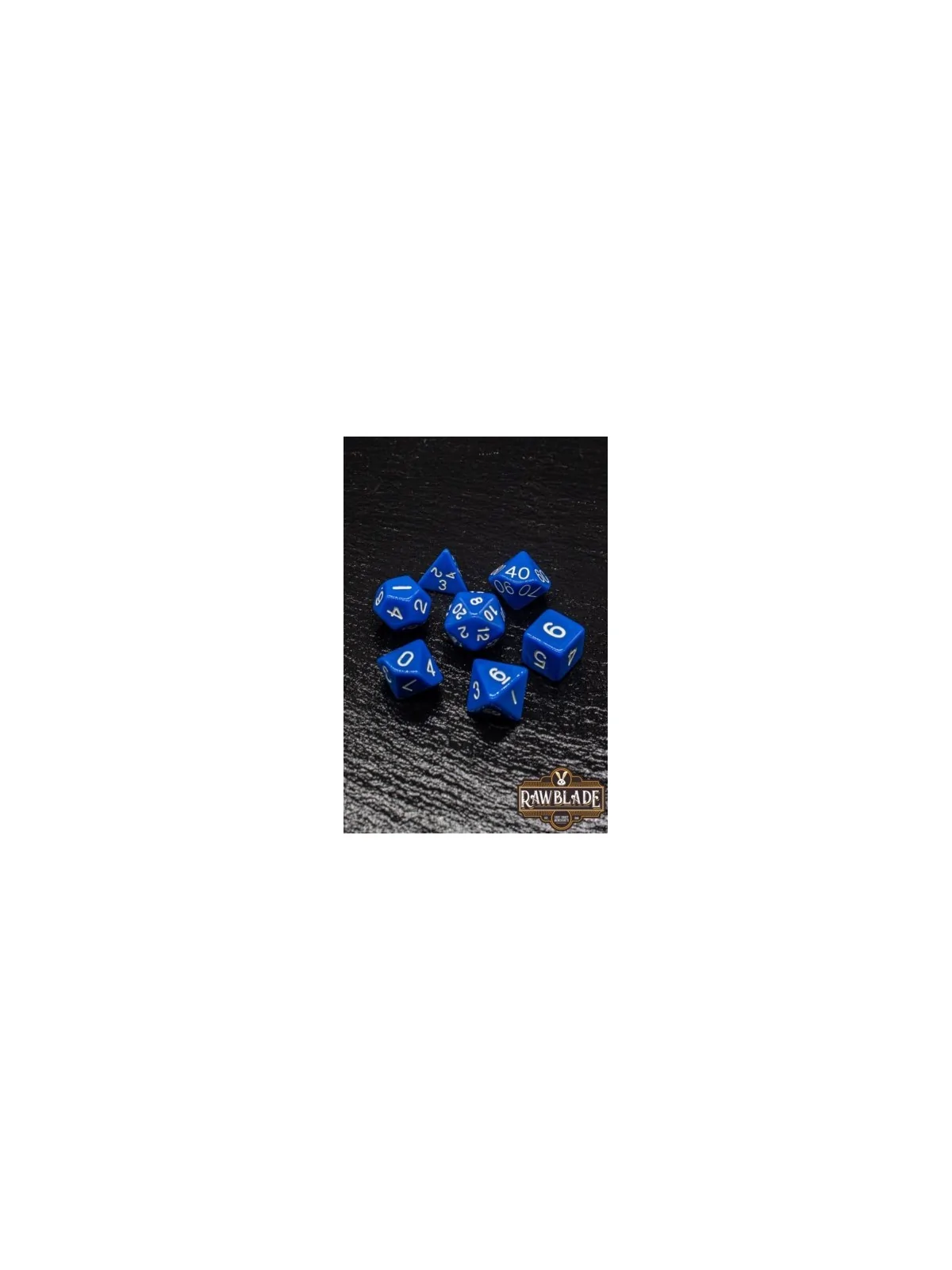 Rawblade Opaque Blue Dice Set