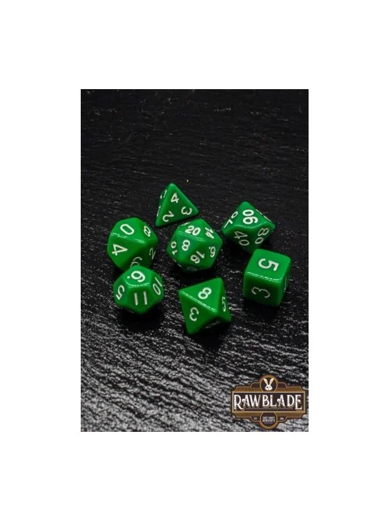 Rawblade Opaque Green Dice Set