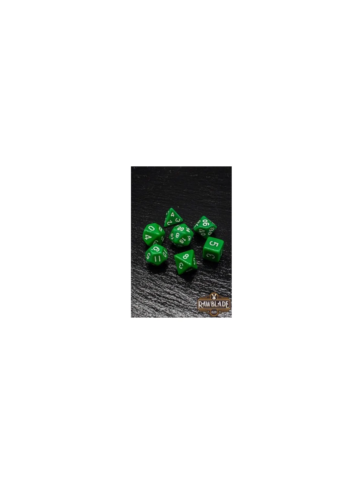 Rawblade Opaque Green Dice Set