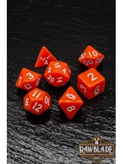 Rawblade Opaque Orange Dice Set