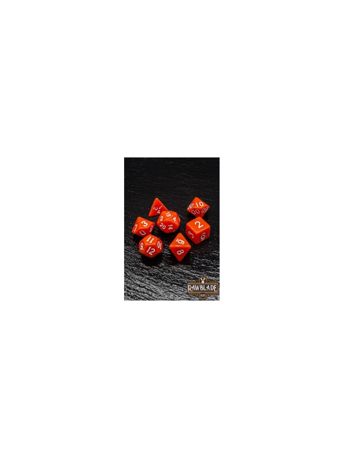 Rawblade Opaque Orange Dice Set