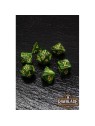 Rawblade Marble Dark Forest Dice Set