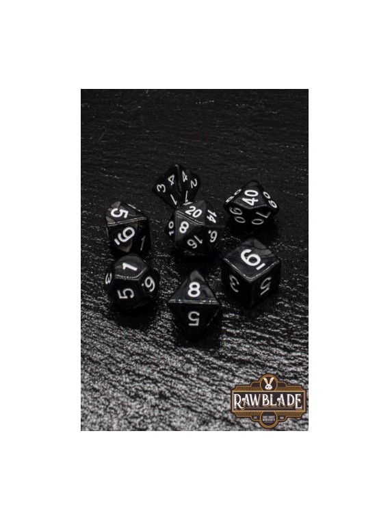 Rawblade Marble Black Dice Set
