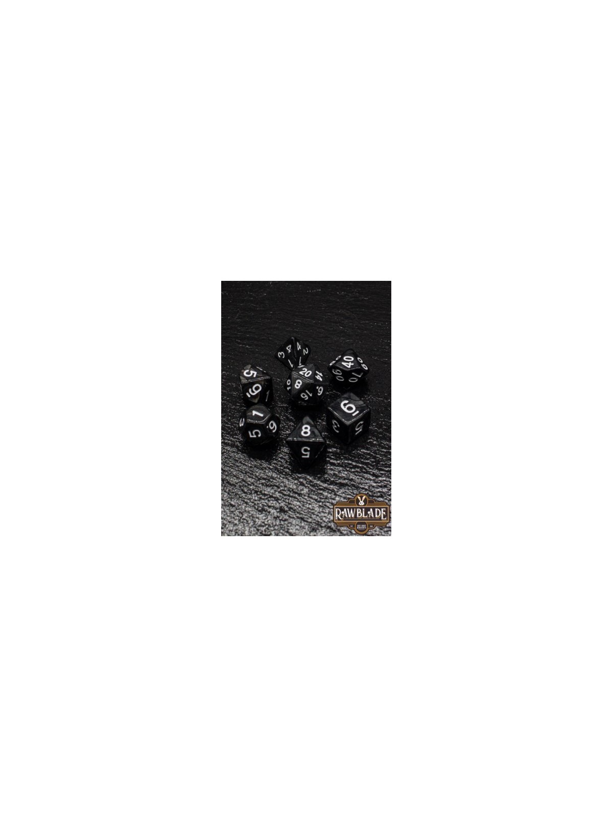 Rawblade Marble Black Dice Set