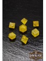 Rawblade Gemstone Amber Dice Set