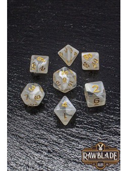Rawblade Acrylic Marble Transparent Dice Set