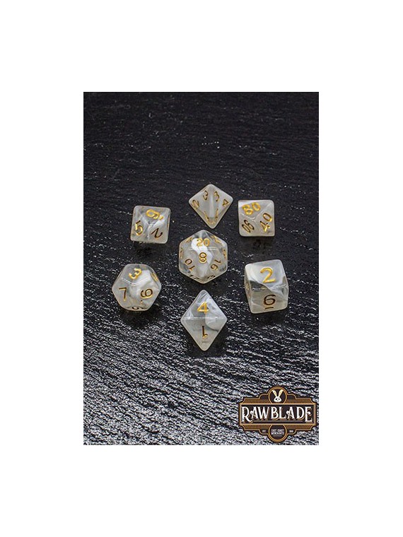 Rawblade Acrylic Marble Transparent Dice Set