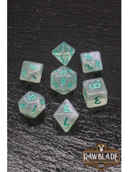 Rawblade Gothic Emerald Dice Set