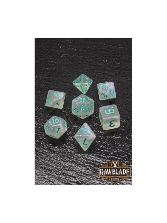 Rawblade Gothic Emerald Dice Set
