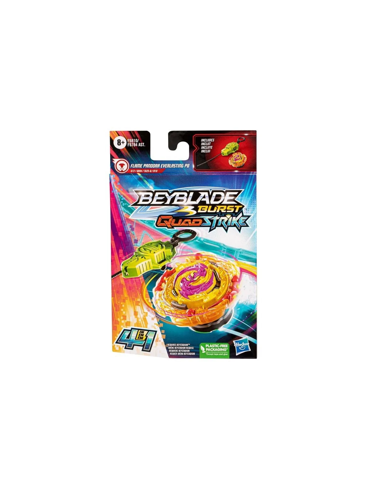 Compra Kit Beyblade Burst Quead Strike Flame Pandora Everlasting P8 F6