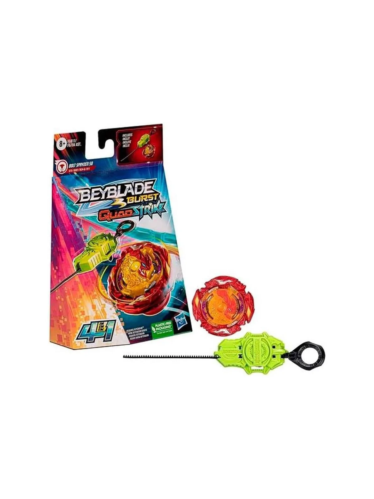 Compra Beyblade Burst Quadstrike - Kit Inicial con Bolt Spryzen de Has