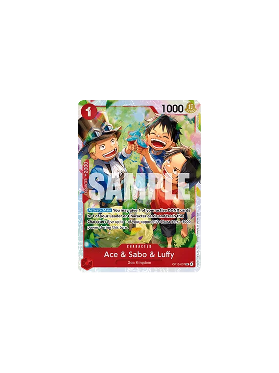 Compra Ace & Sabo & Luffy (OP13-007) (V.1) de Bandai al mejor precio (