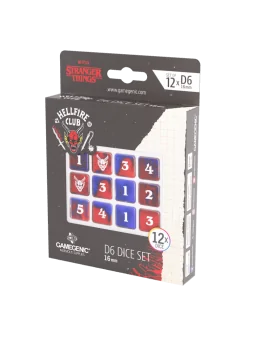 Compra Stranger Things: Hellfire Club D6 Dice Set (12) 16mm de Gamegen