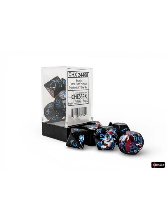 Compra 7 Dice Brush Polyhedral Dark Side/Blue Dice Block de Last Level