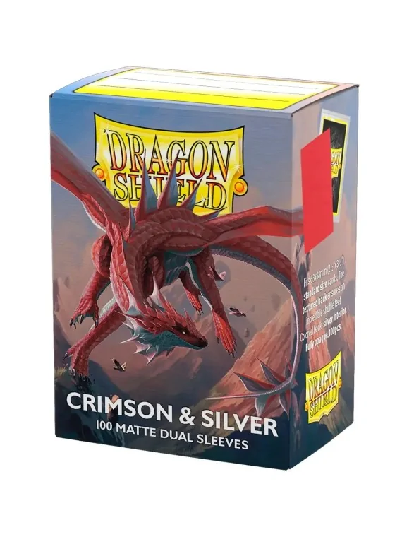 Compra Dragon Shield: Standard Matte Dual Crimson and Silver (100) de 