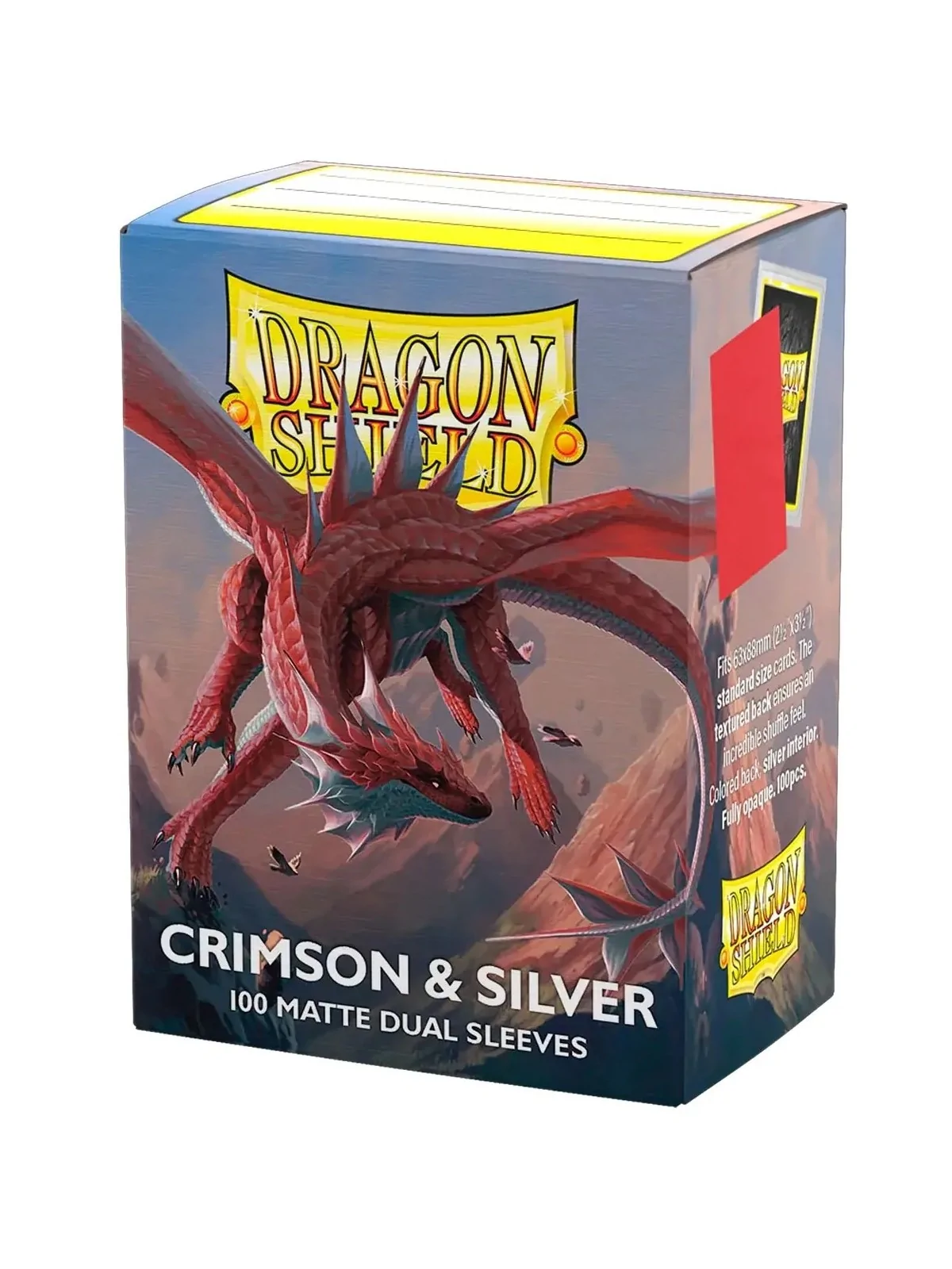 Compra Dragon Shield: Standard Matte Dual Crimson and Silver (100) de 