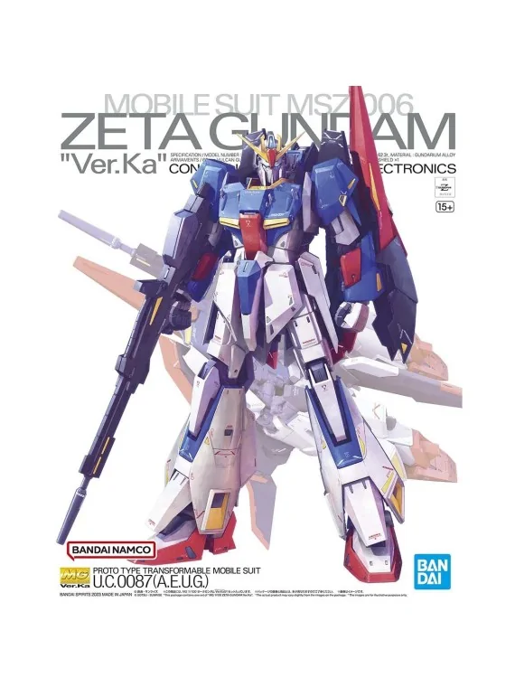 Compra Gundam: 1/100 – MG Zeta Gundam Ver.Ka de Bandai al mejor precio