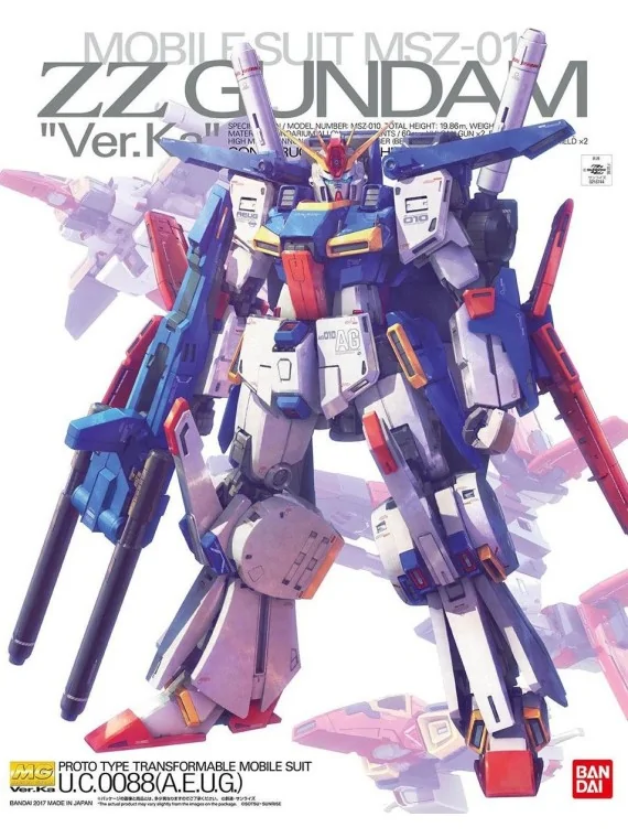 Compra Gundam: 1/100 – MG ZZ GundamVer. KA de Bandai al mejor precio (