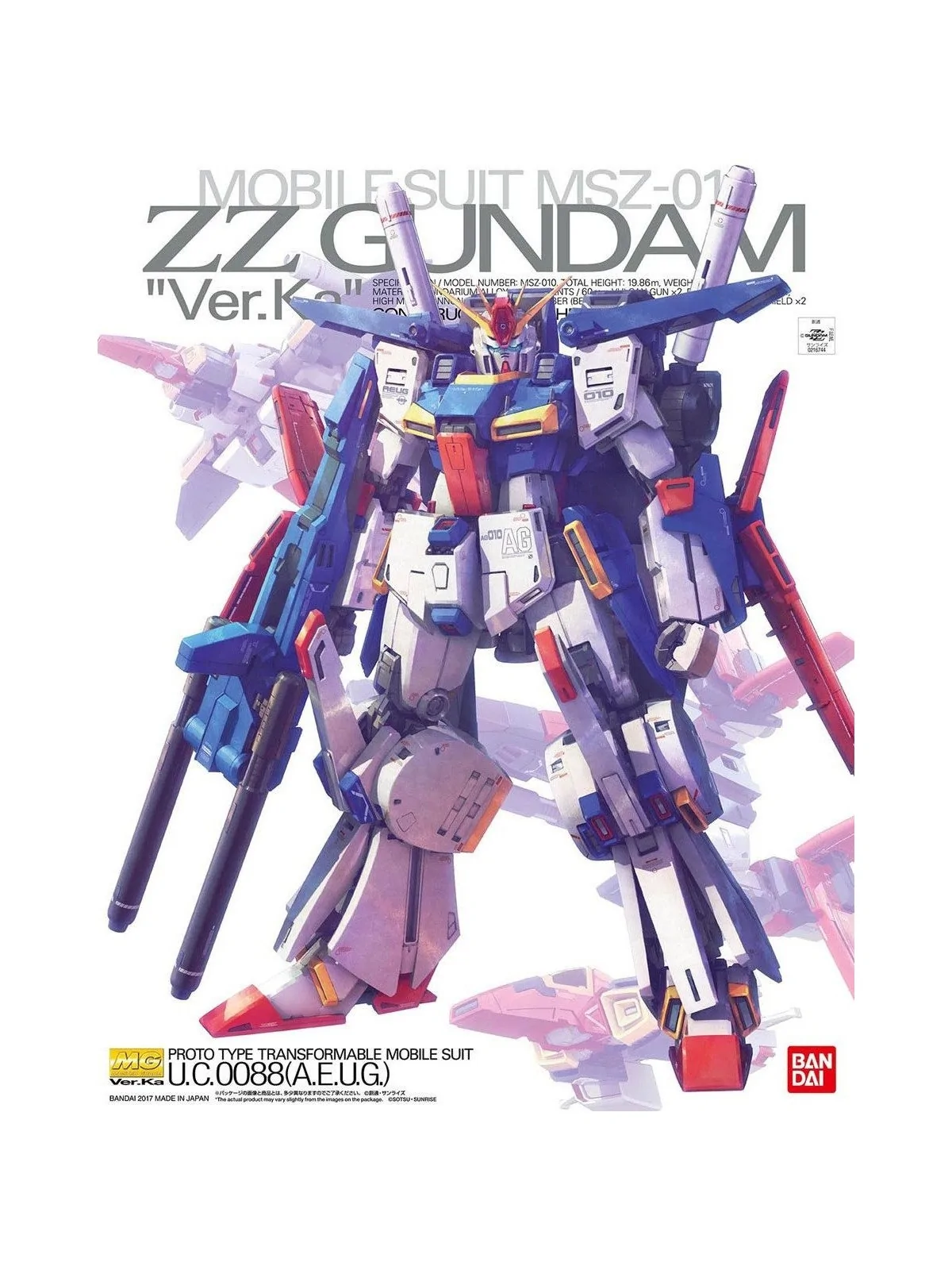 Compra Gundam: 1/100 – MG ZZ GundamVer. KA de Bandai al mejor precio (