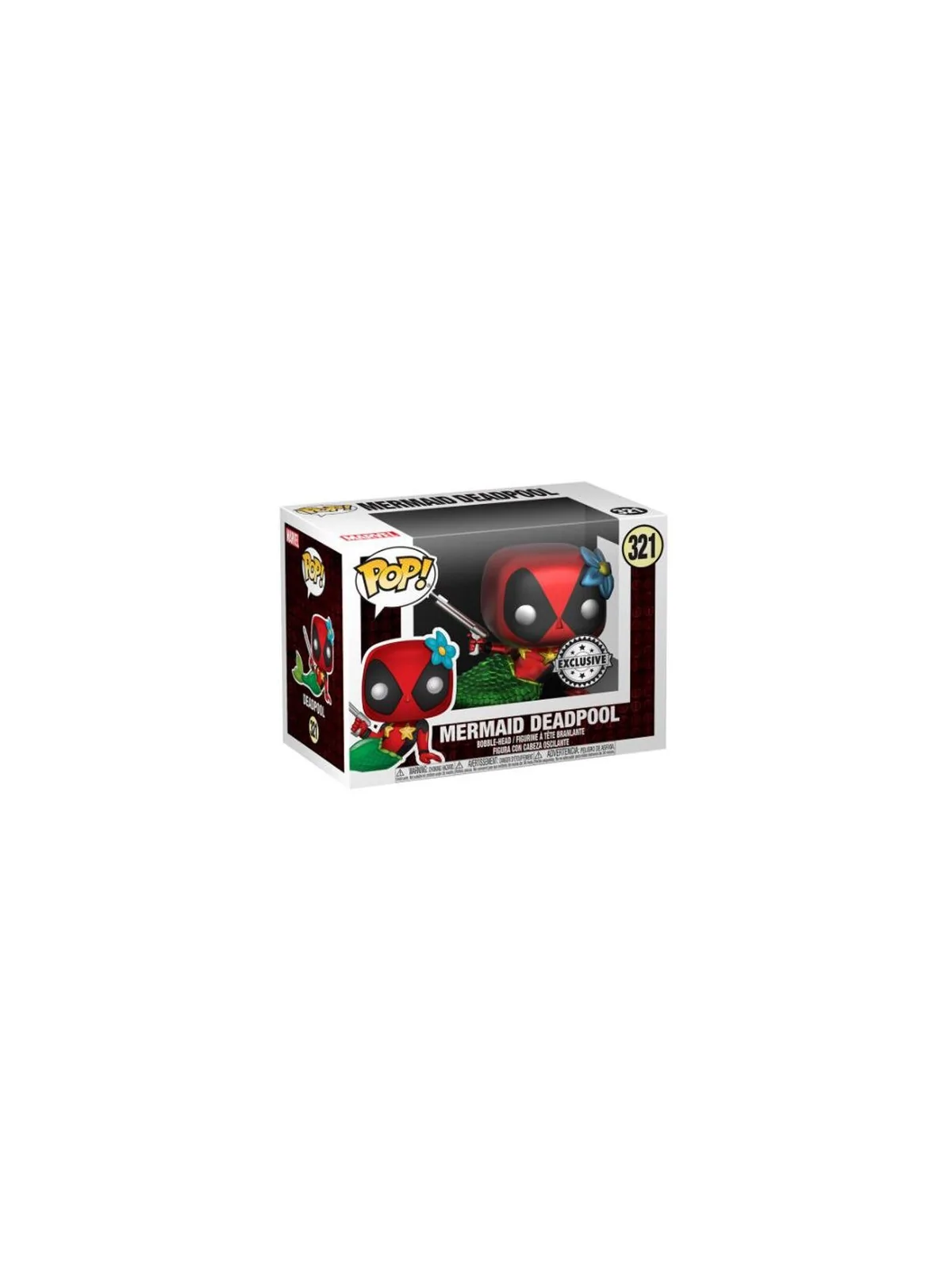 Compra Set figura POP & Tee Marvel Deadpool Mermaid Exclusive (L) de F