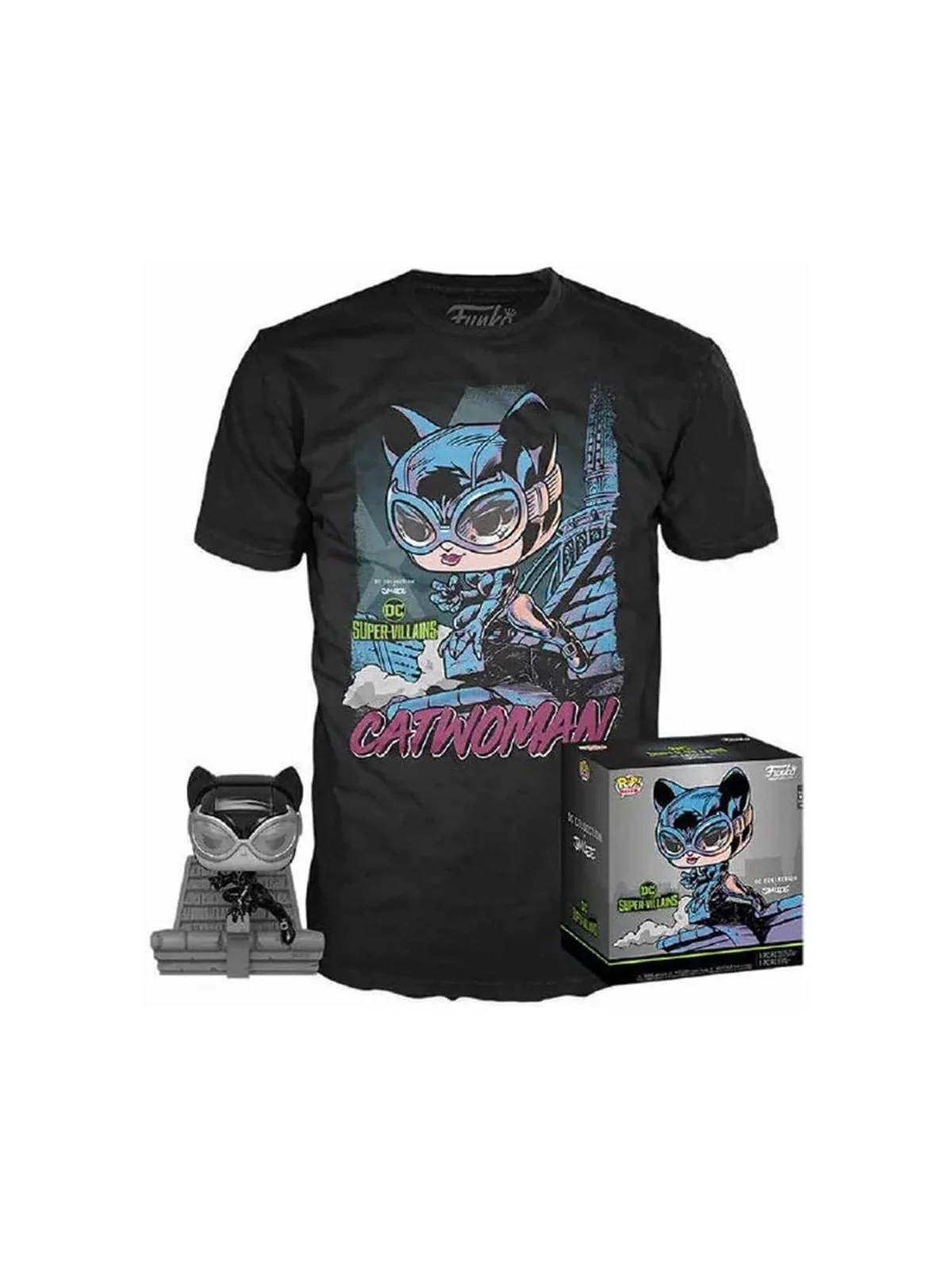 Compra Funko POP Tees! Catwoman + Camiseta (Edición Limitada) de Funko