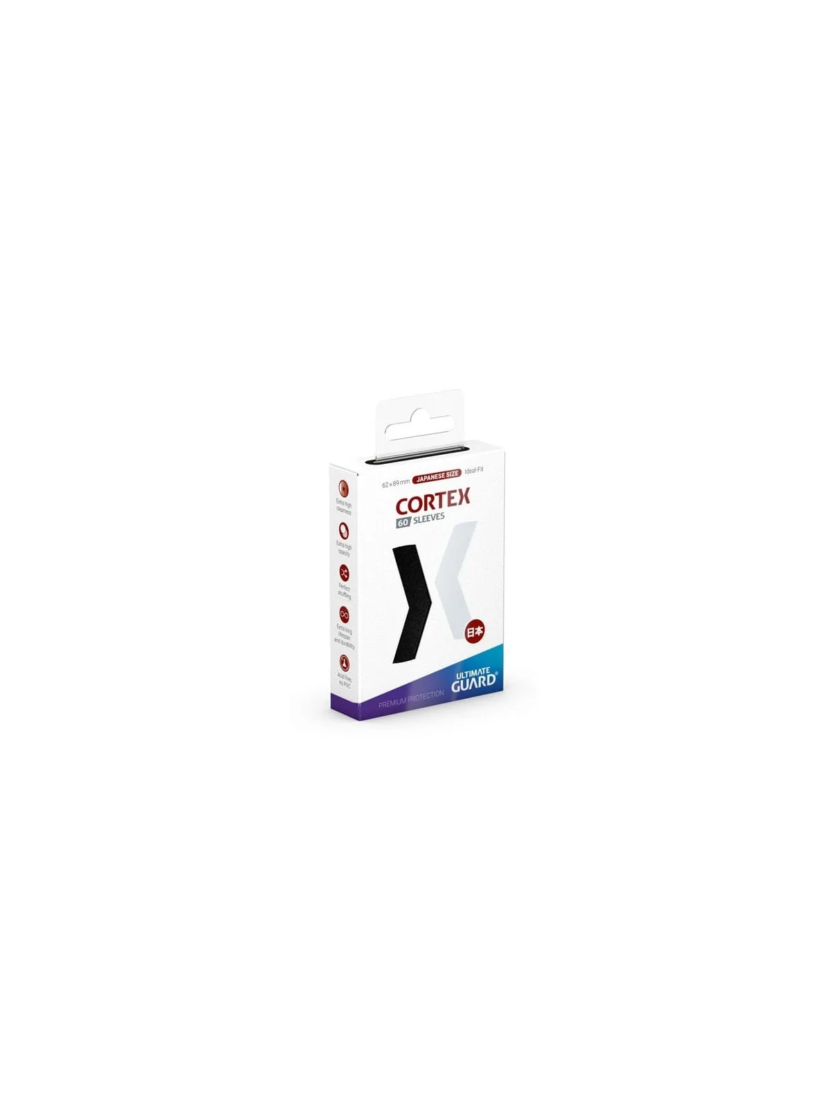 Compra Ultimate Guard Cortex Sleeves Japanese Size (60) - Black de Ult