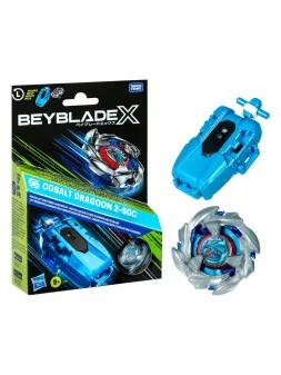 Compra Beyblade X: Set premium de lanzador con cuerda y top Cobalt Dra