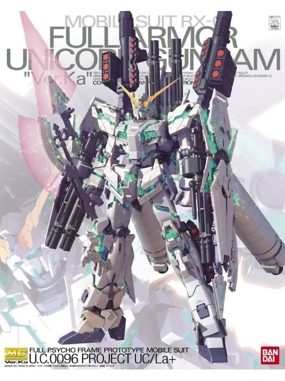 Compra Gundam: 1/100 – MG RX-0 Full Armor Unicorn Ver. Ka de Bandai al